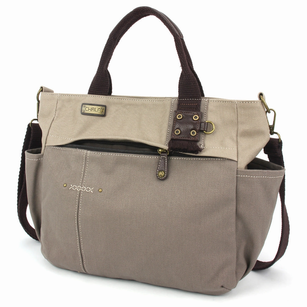 Multi Pocket Tote - Dark Gray