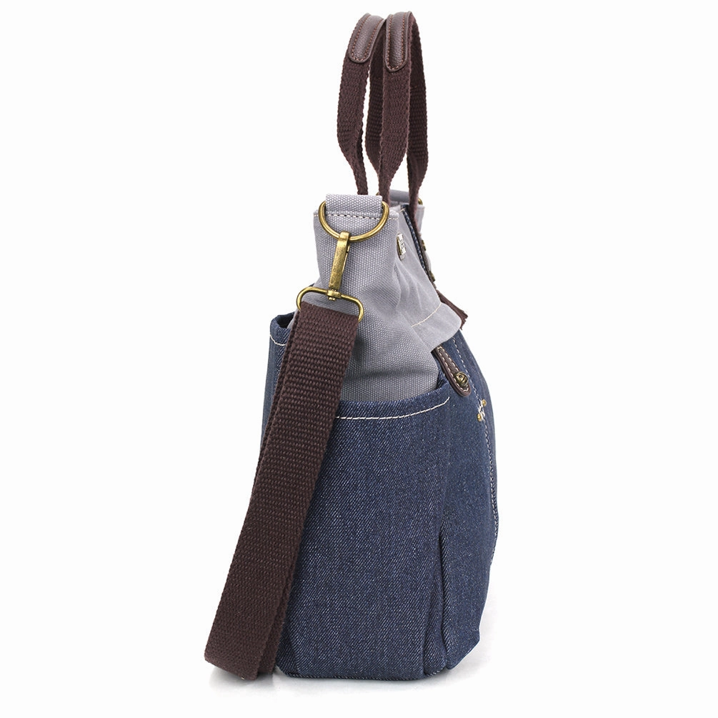 Multi Pocket Tote - Denim
