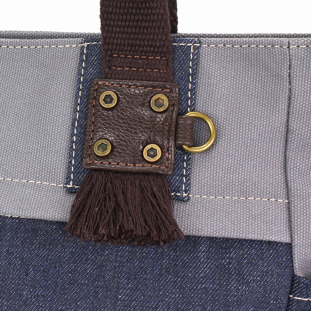 Multi Pocket Tote - Denim