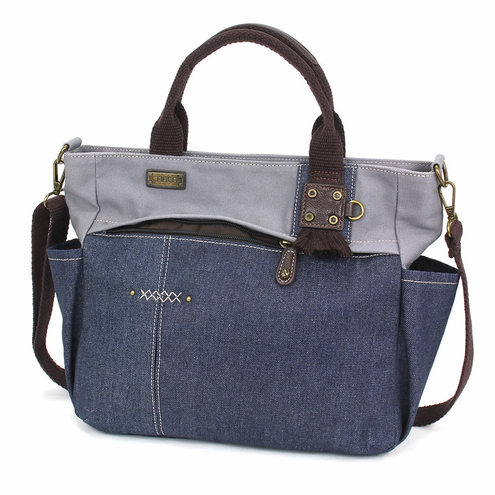 Multi Pocket Tote - Denim