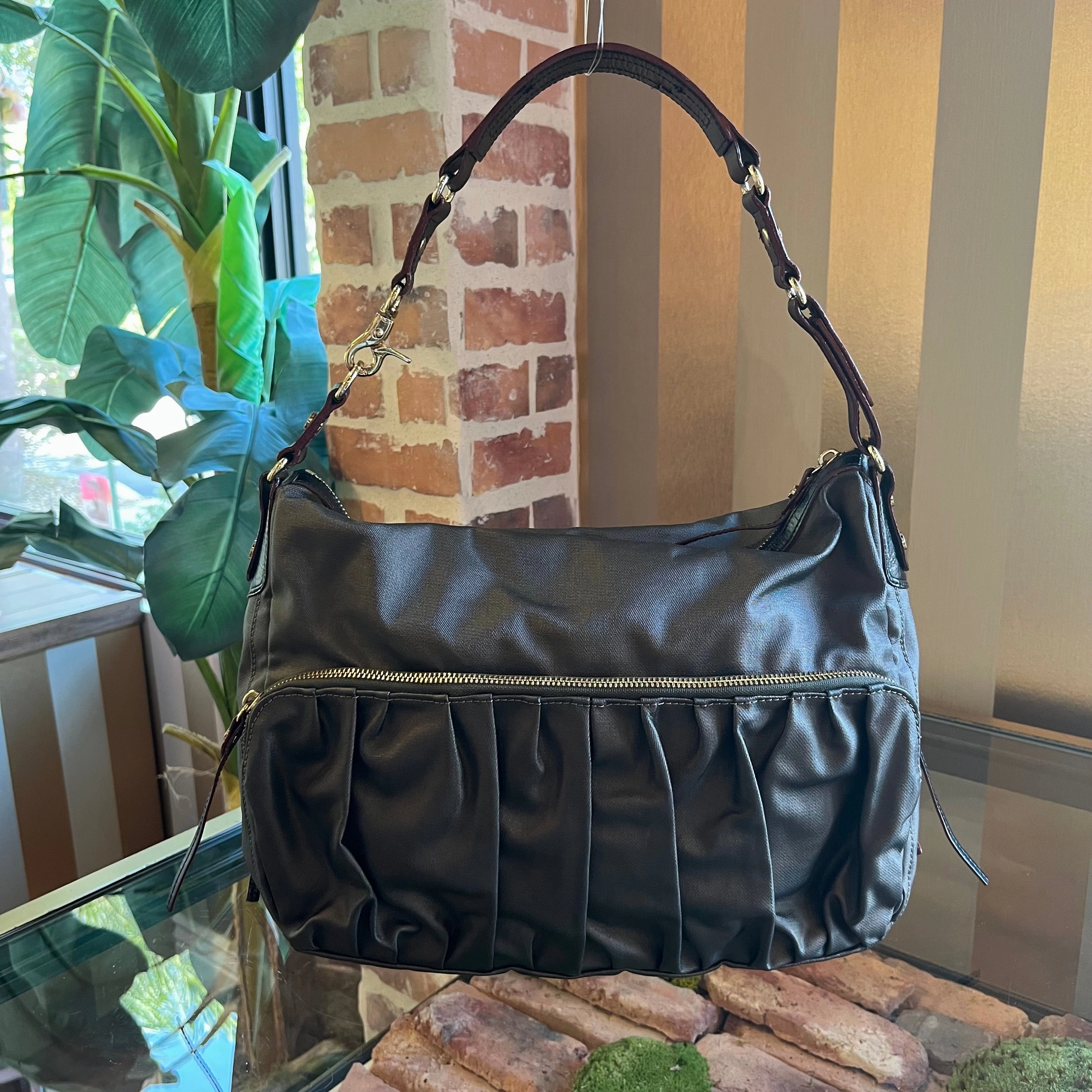 MZ WALLACE Brown Canvas Tote