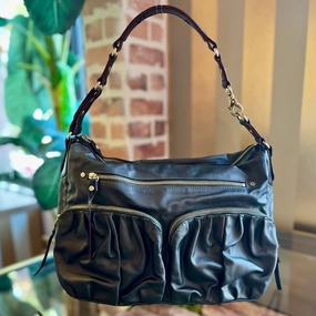 MZ WALLACE Brown Canvas Tote