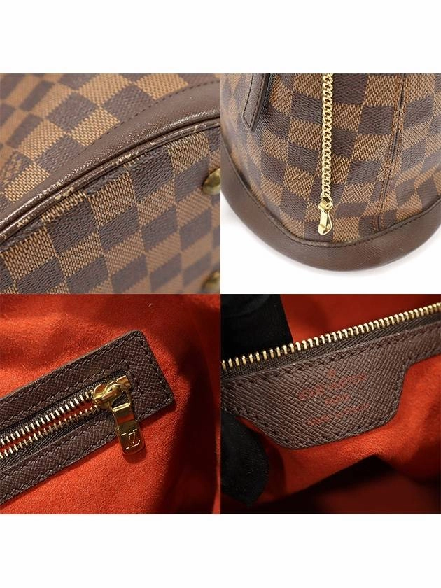 N42240 Damier Eben Canvas MARAIS Bucket Shoulder Bag