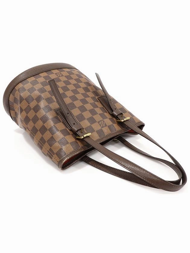 N42240 Damier Eben Canvas MARAIS Bucket Shoulder Bag