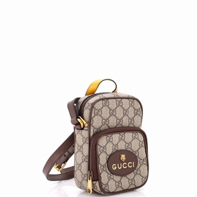 Neo Vintage Top Handle Crossbody Bag GG Coated Canvas Mini