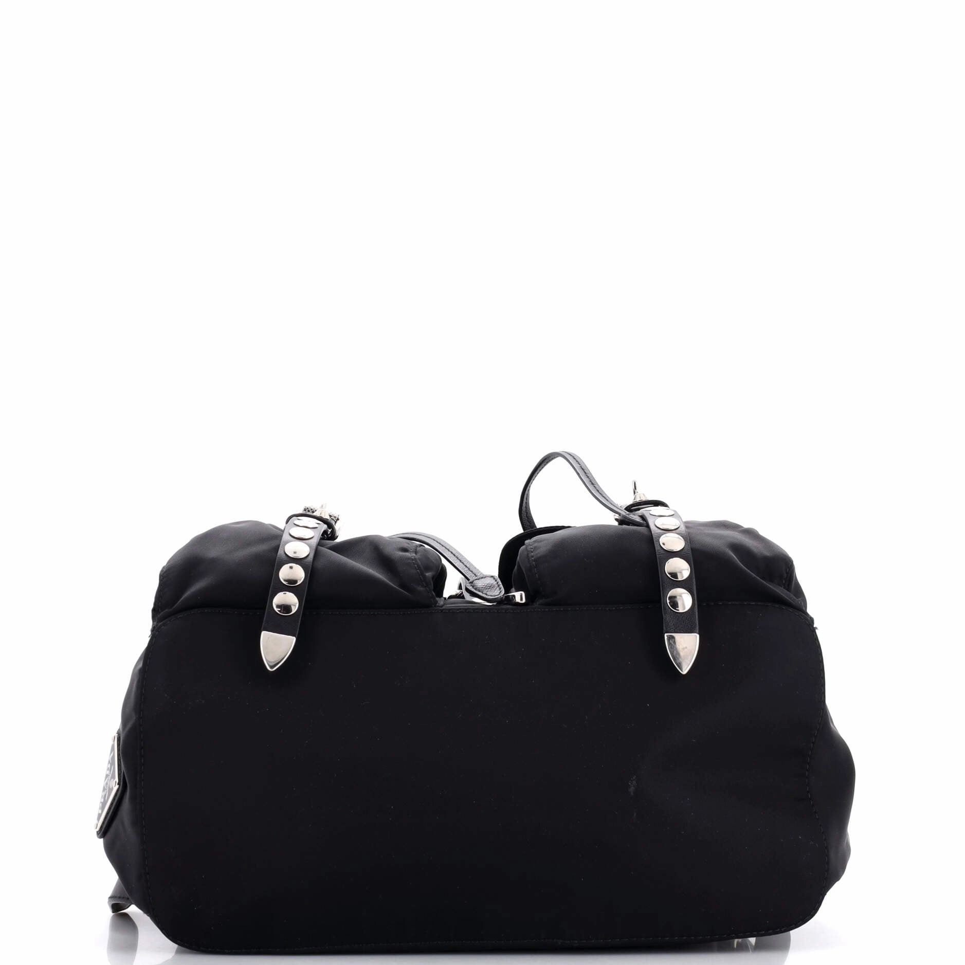 New Vela Backpack Tessuto with Studded Leather