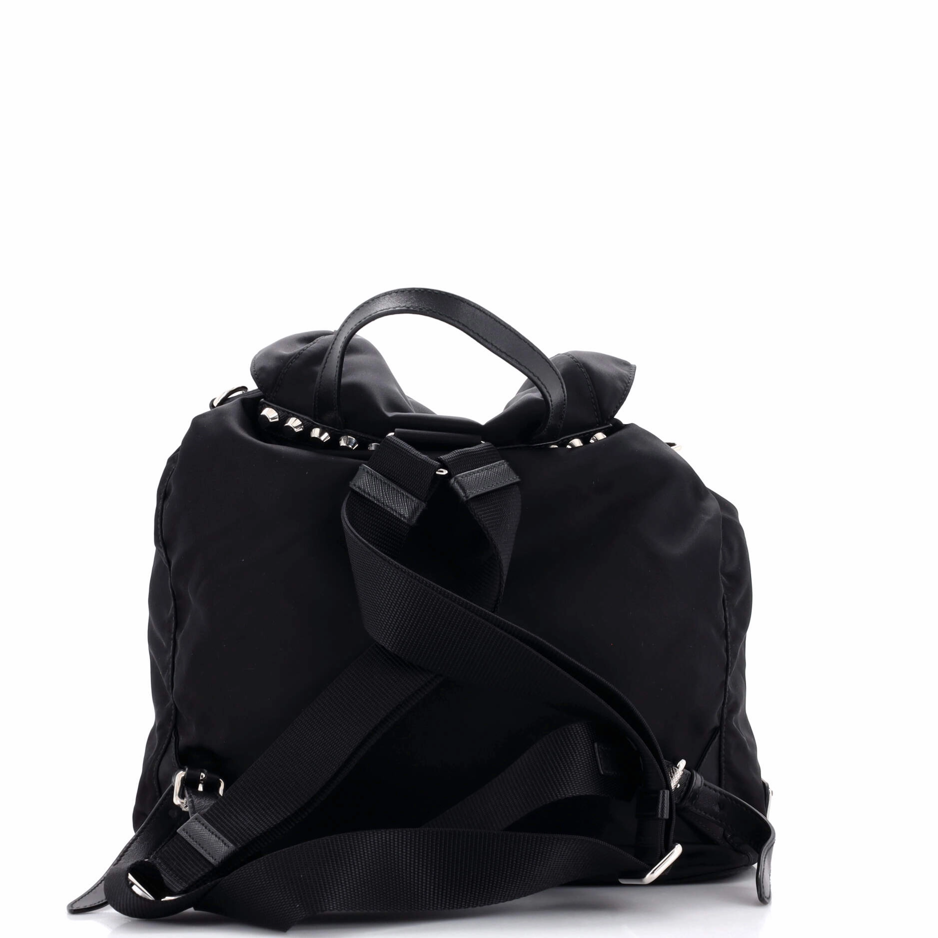 New Vela Backpack Tessuto with Studded Leather