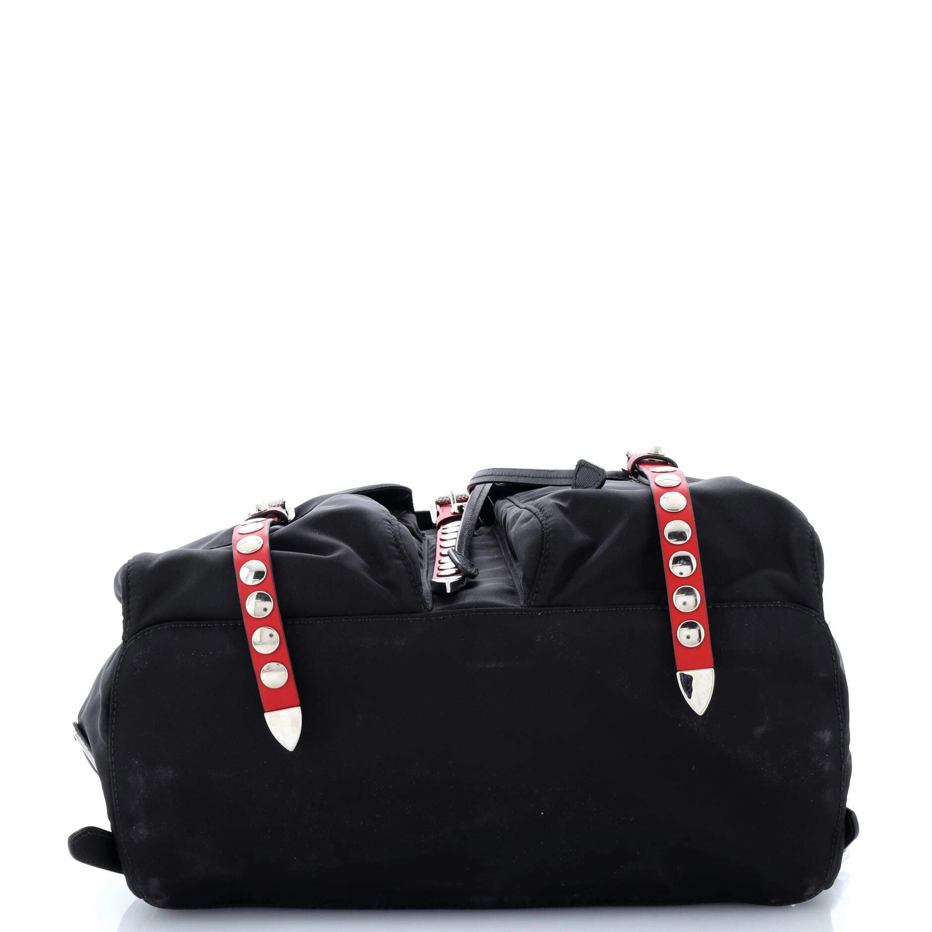 New Vela Backpack Tessuto with Studded Leather