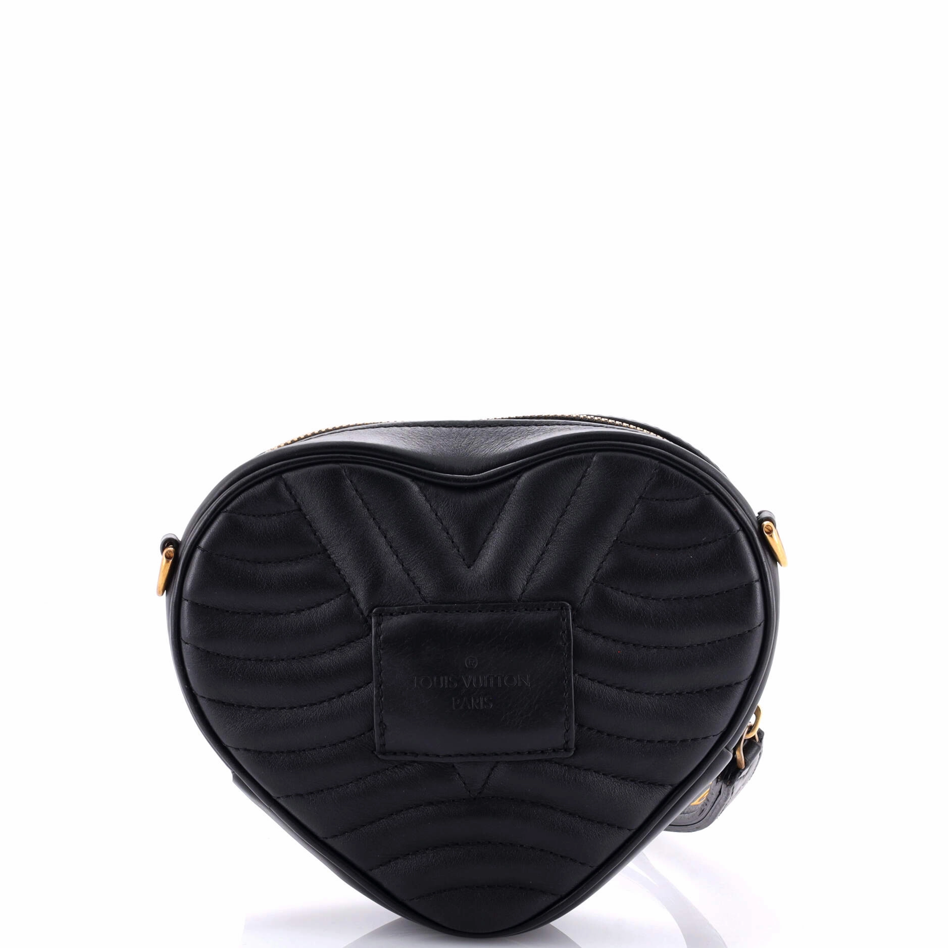 New Wave Heart Crossbody Bag Quilted Leather
