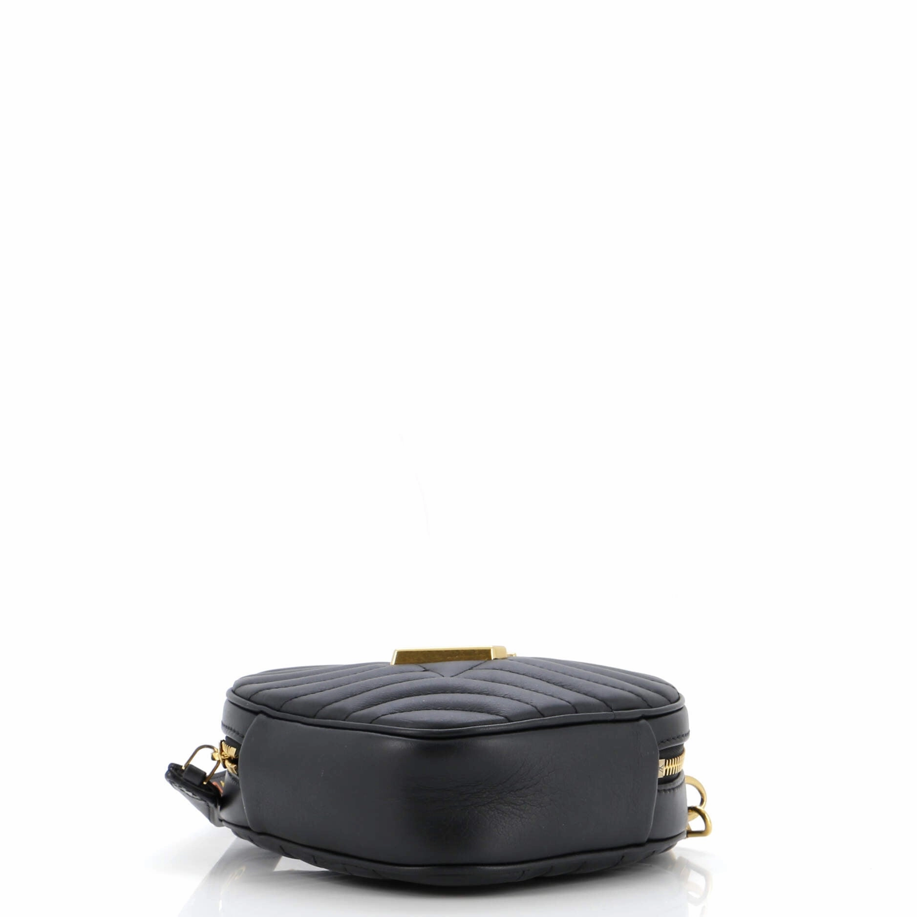 New Wave Heart Crossbody Bag Quilted Leather