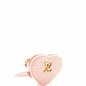 New Wave Heart Crossbody Bag Quilted Leather