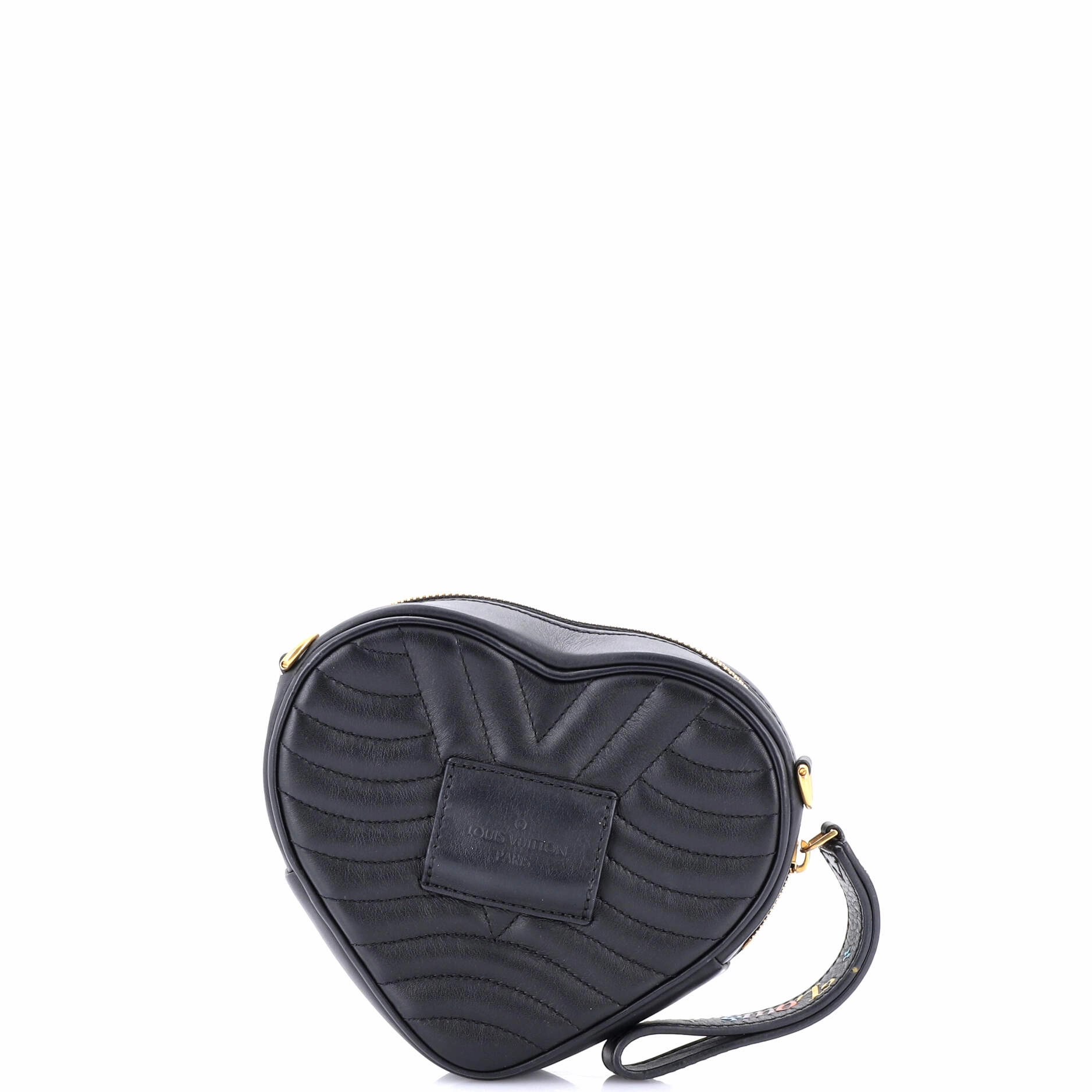 New Wave Heart Crossbody Bag Quilted Leather