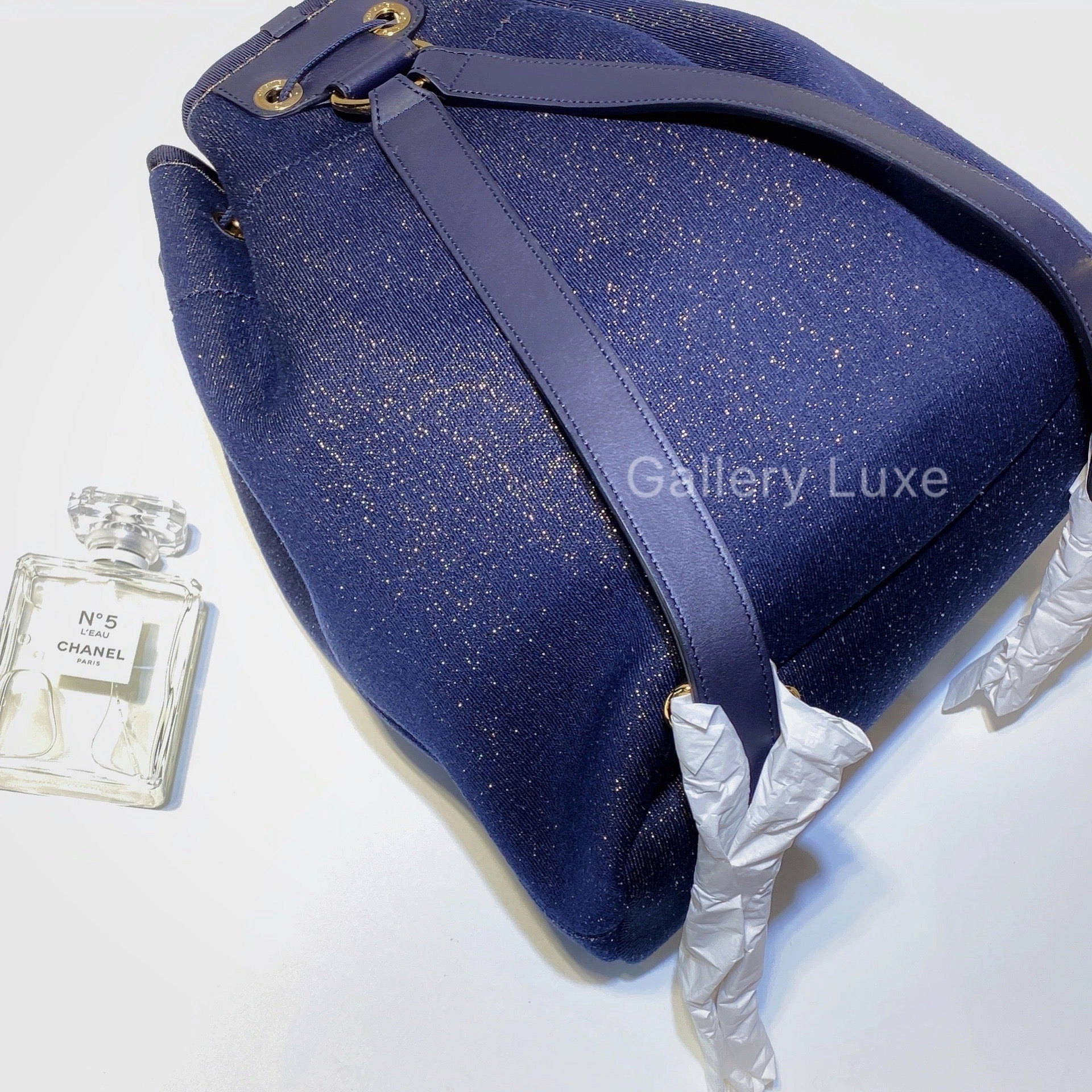 No.2696-Chanel Denim Deauville Backpack (Brand New/)