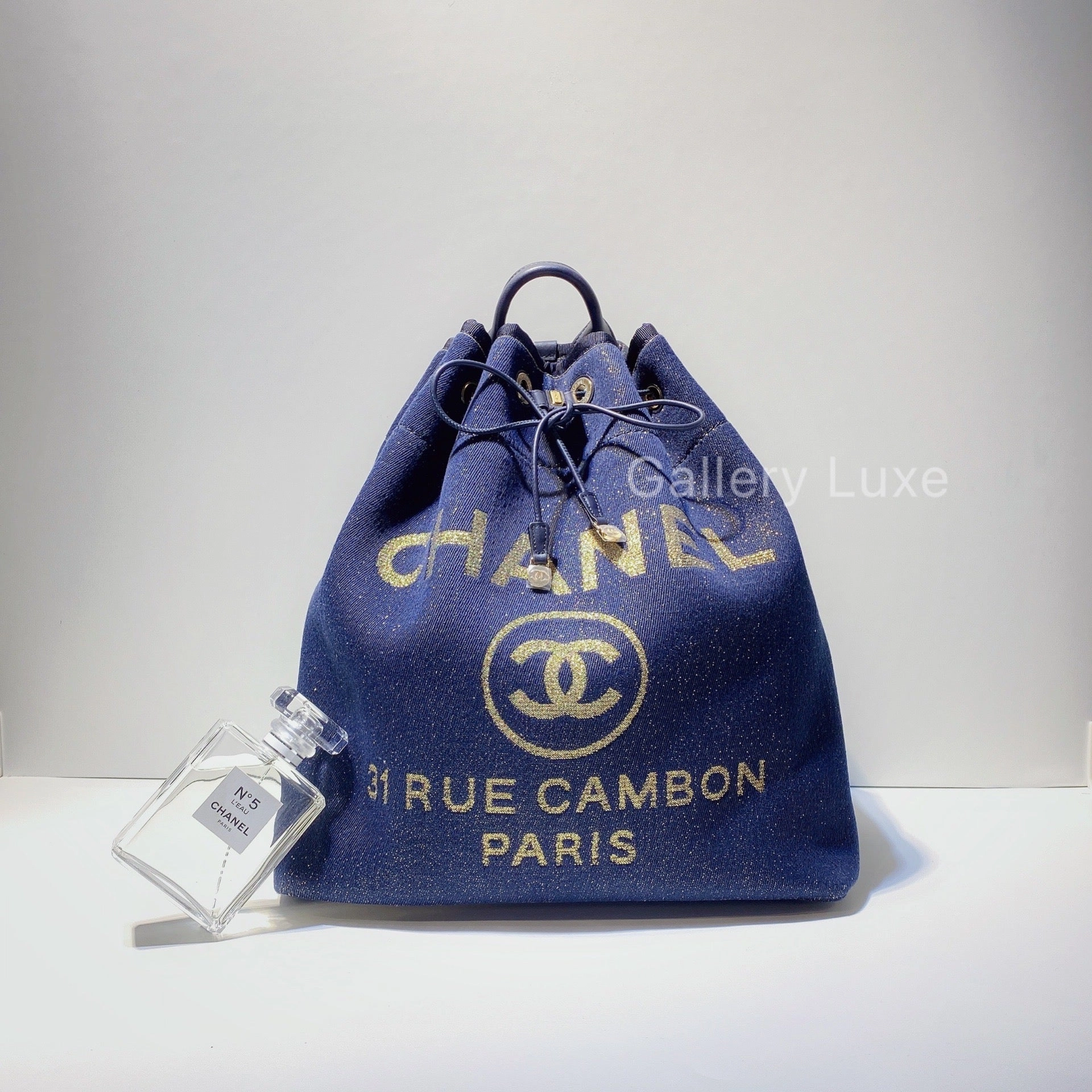 No.2696-Chanel Denim Deauville Backpack (Brand New/)