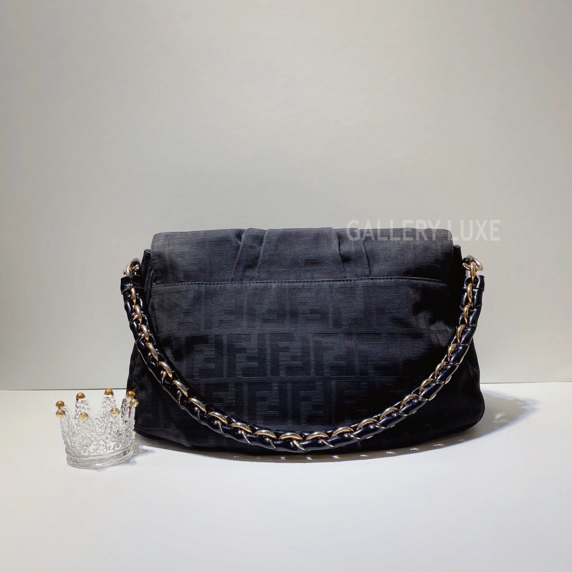 No.2959-Fendi Zucca Mia Canvas Shoulder Bag