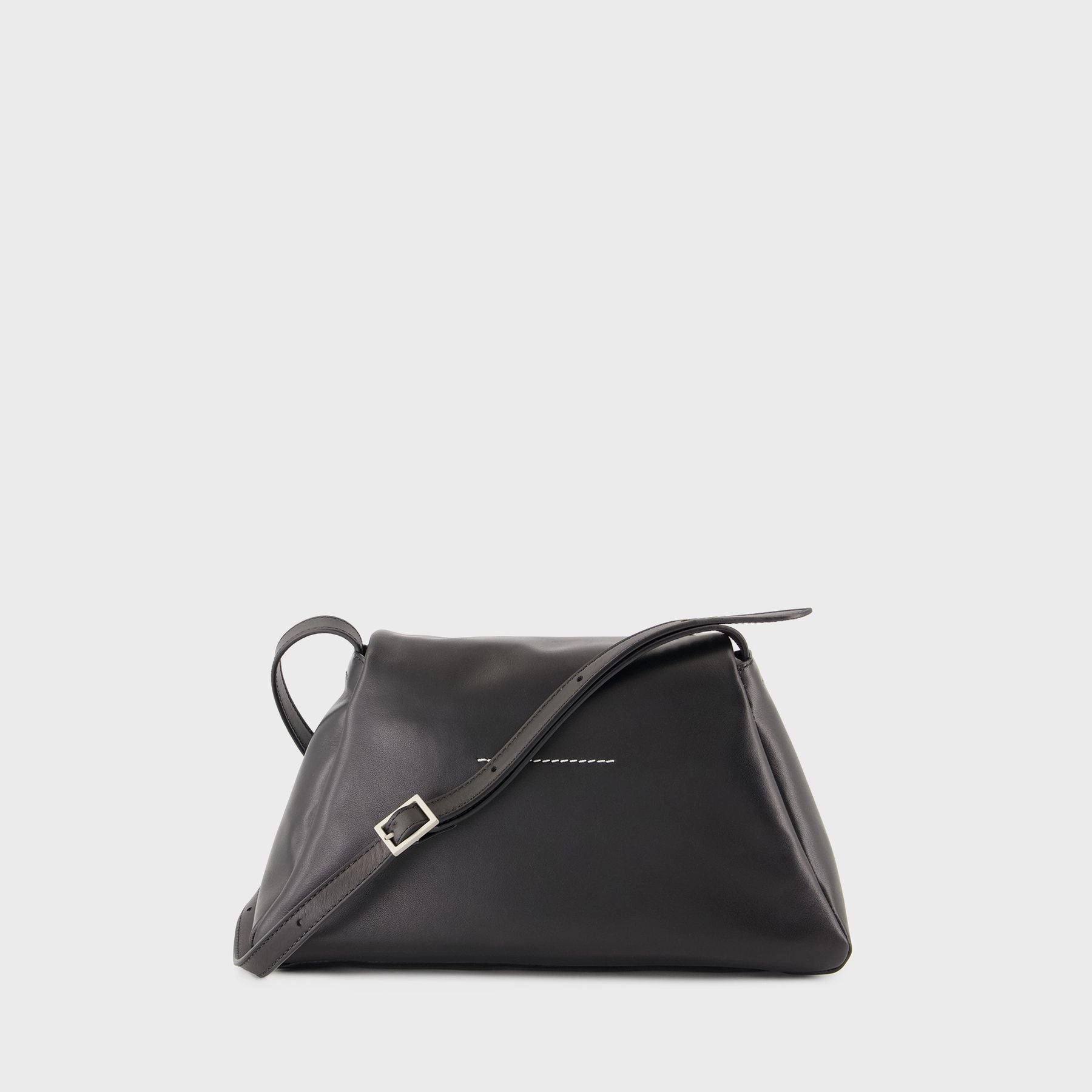 Numeric Medium Soft Crossbody - MM6 Maison Margiela - Leather - Black