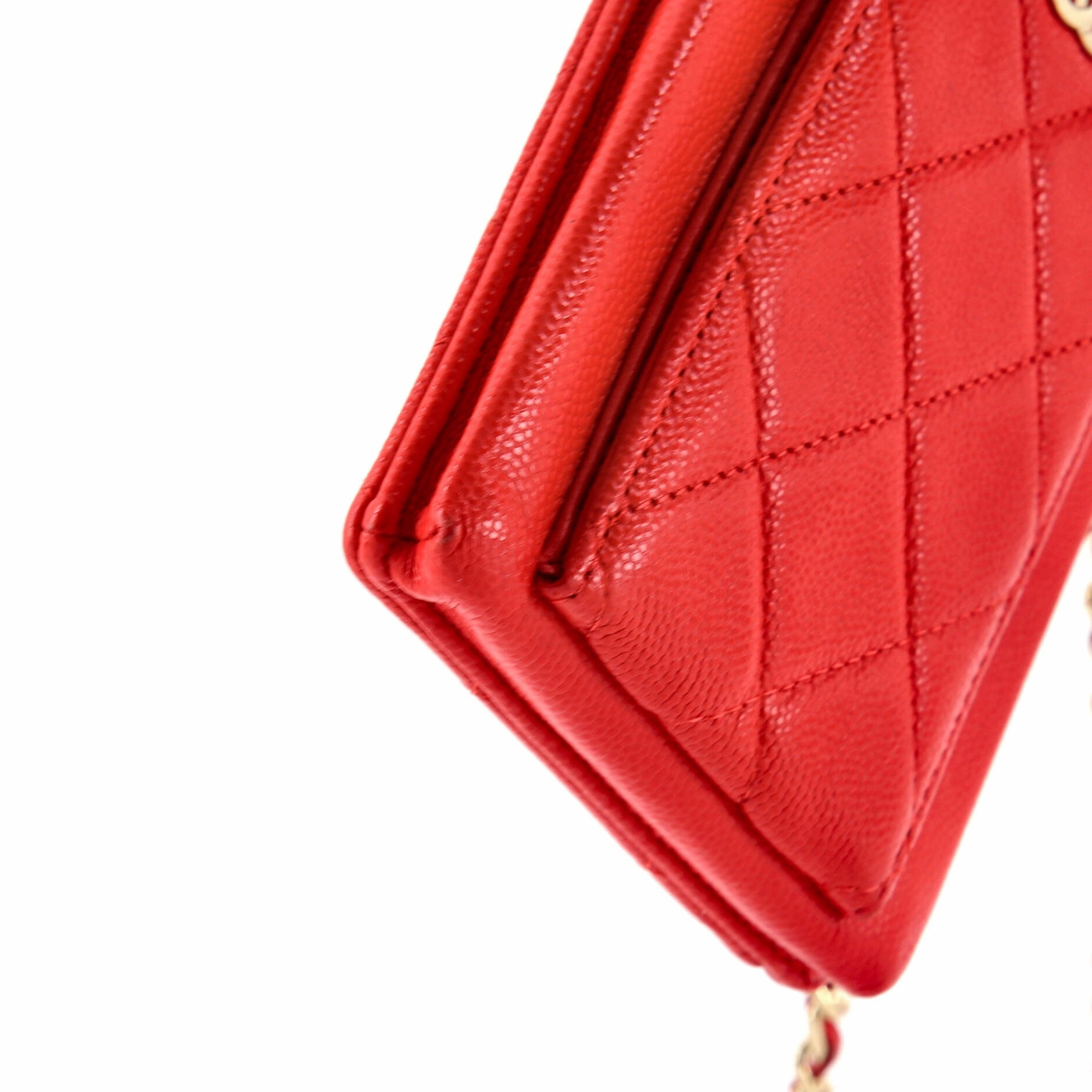 O Phone Holder Crossbody Bag Quilted Caviar