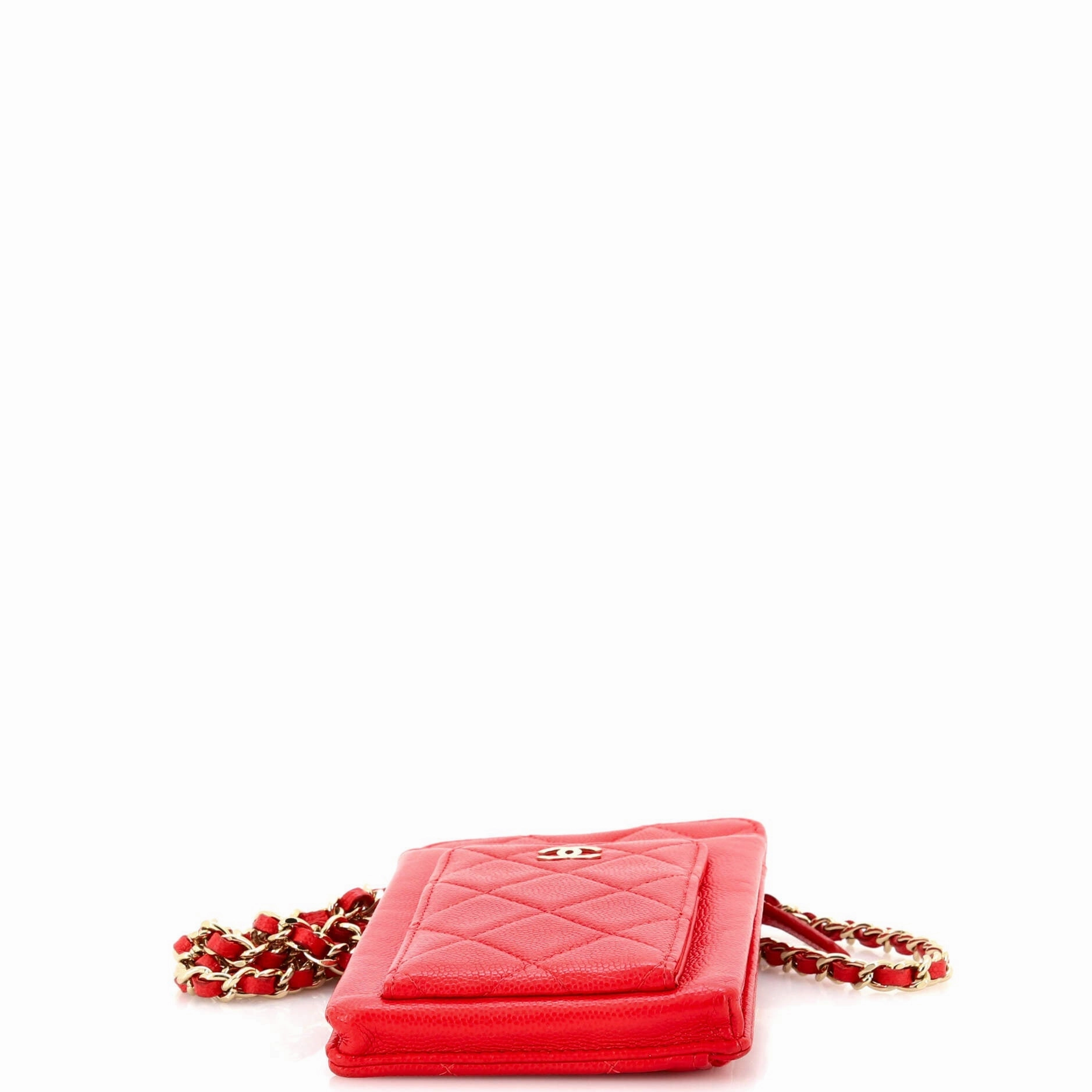 O Phone Holder Crossbody Bag Quilted Caviar