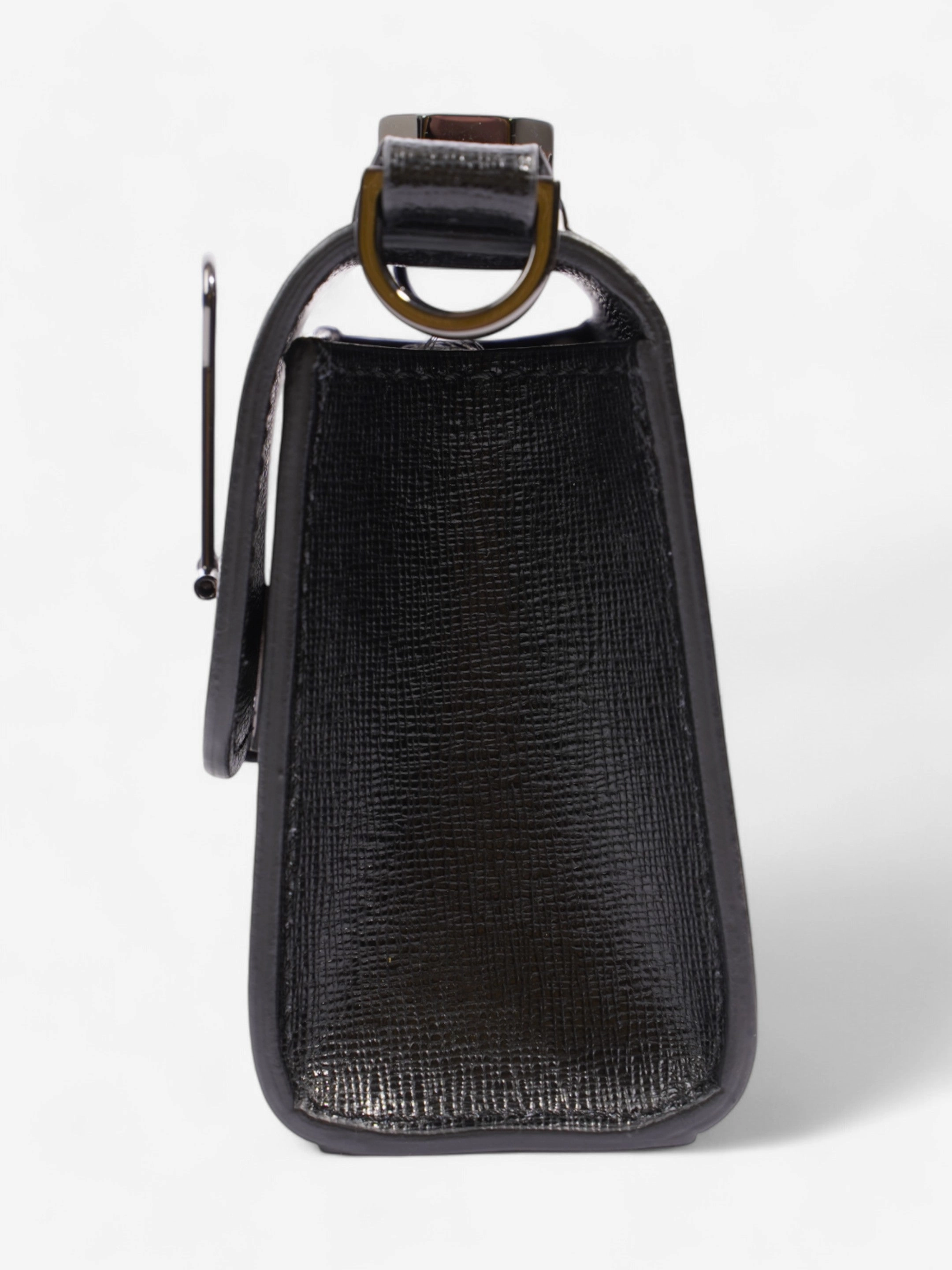 Off White Binder Crossbody Black / Pink / Baby Blue Leather