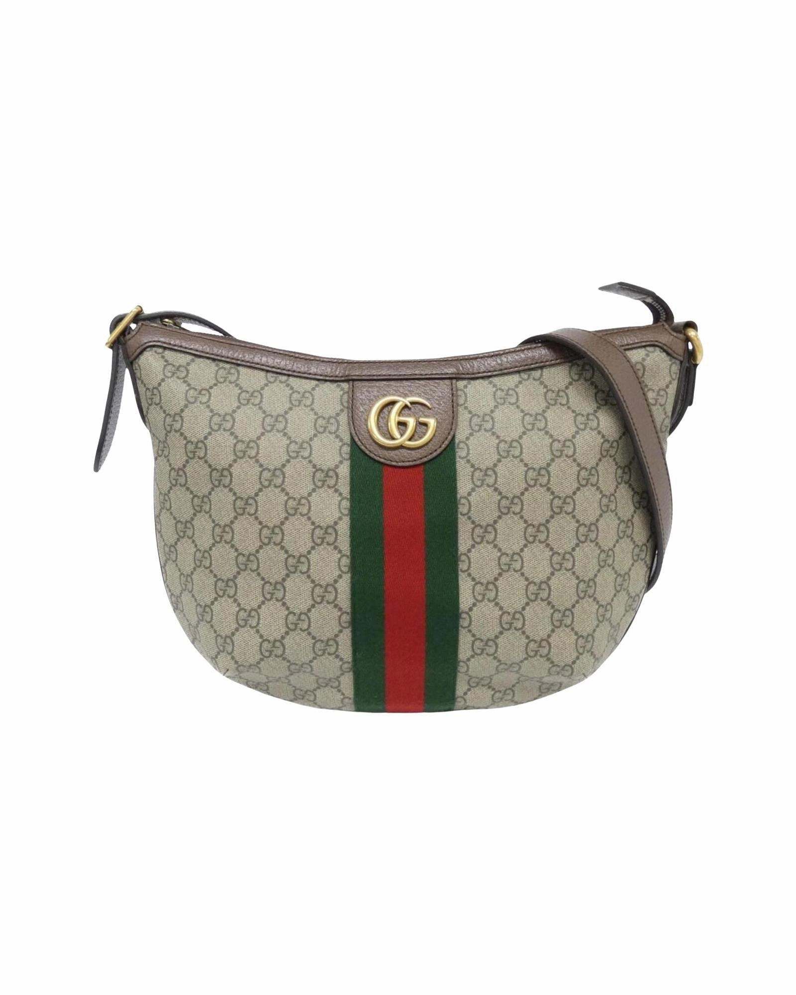 Ophidia Canvas Shoulder Bag