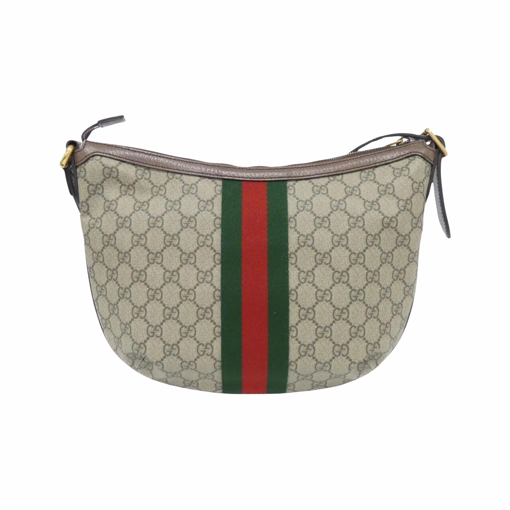 Ophidia Canvas Shoulder Bag