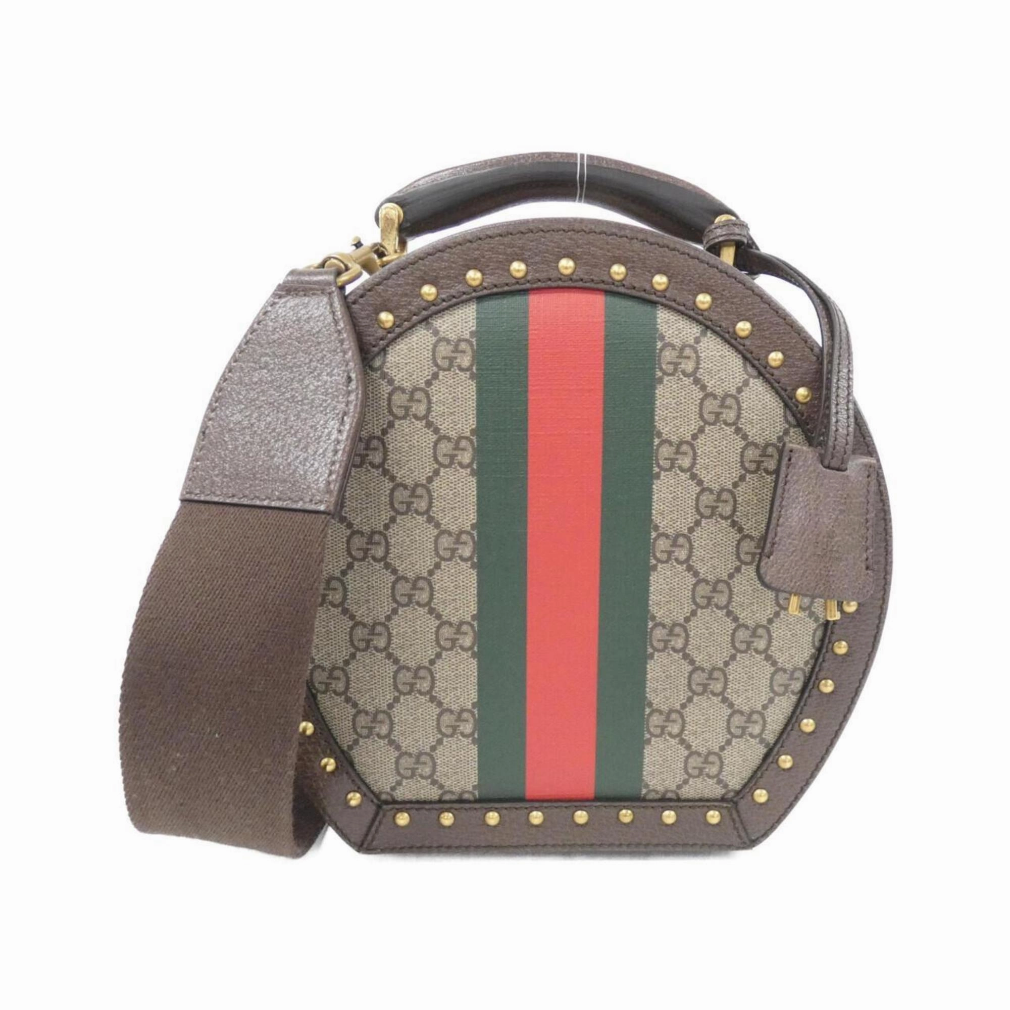 Ophidia Canvas Shoulder Bag with Clochette and Key