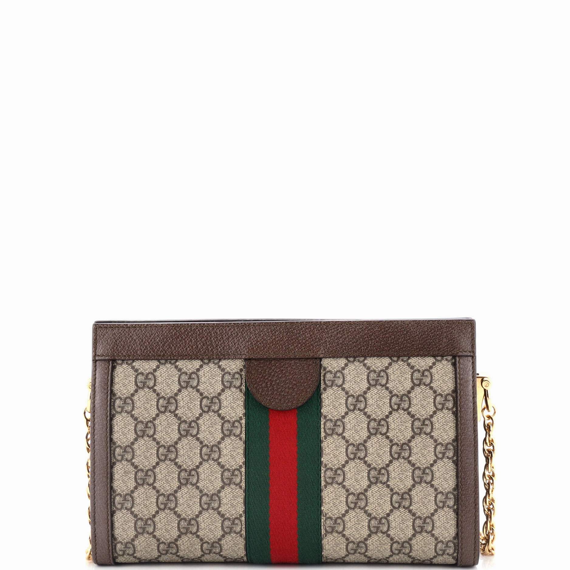 Ophidia Chain Shoulder Bag GG Coated Canvas Small