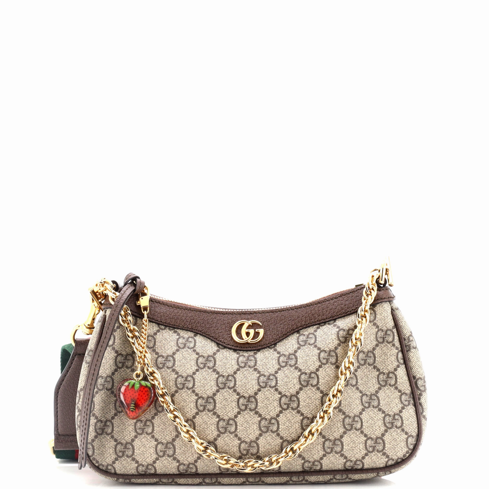 Ophidia Charm Shoulder Bag GG Coated Canvas Small