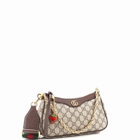 Ophidia Charm Shoulder Bag GG Coated Canvas Small