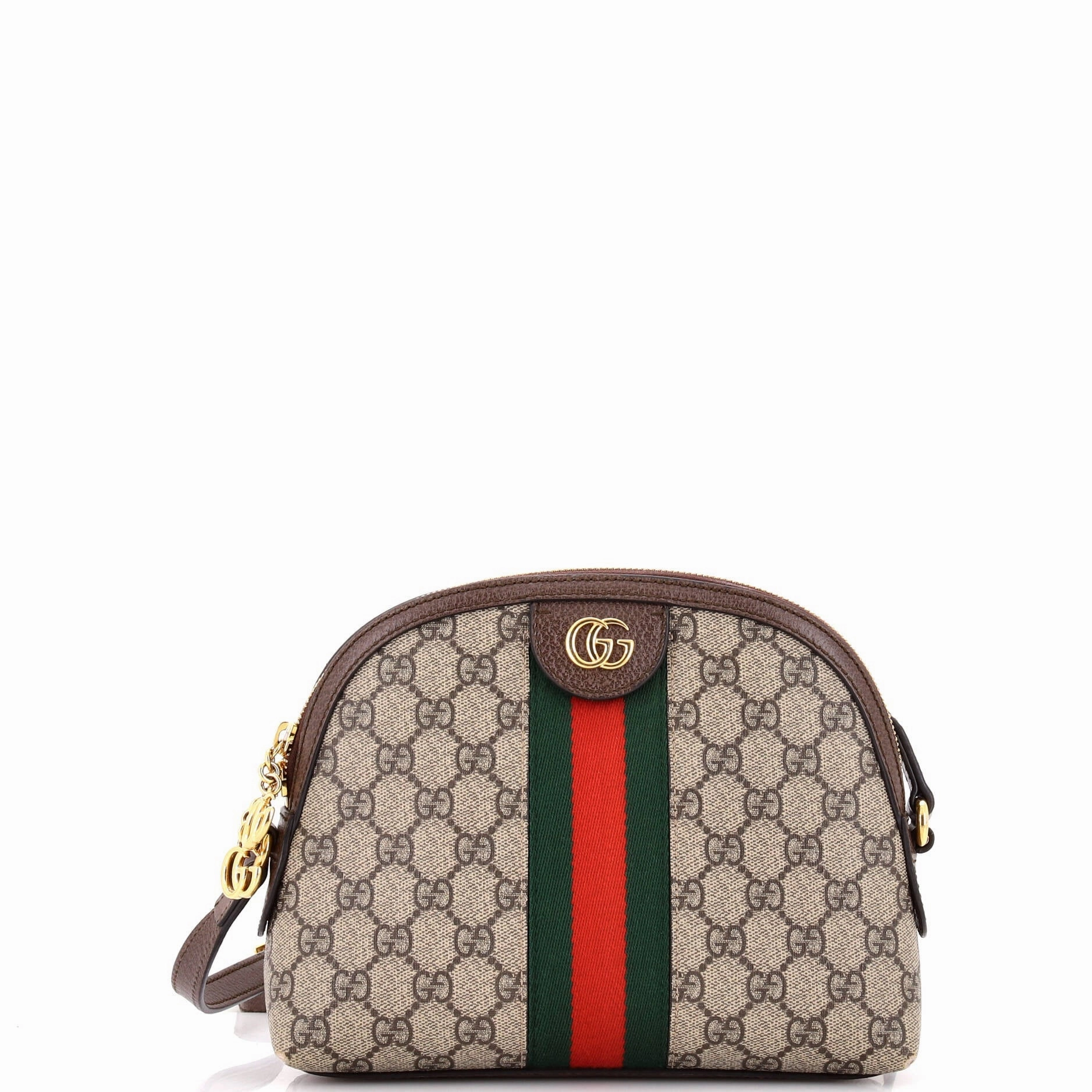 Ophidia Dome Shoulder Bag GG Coated Canvas Small