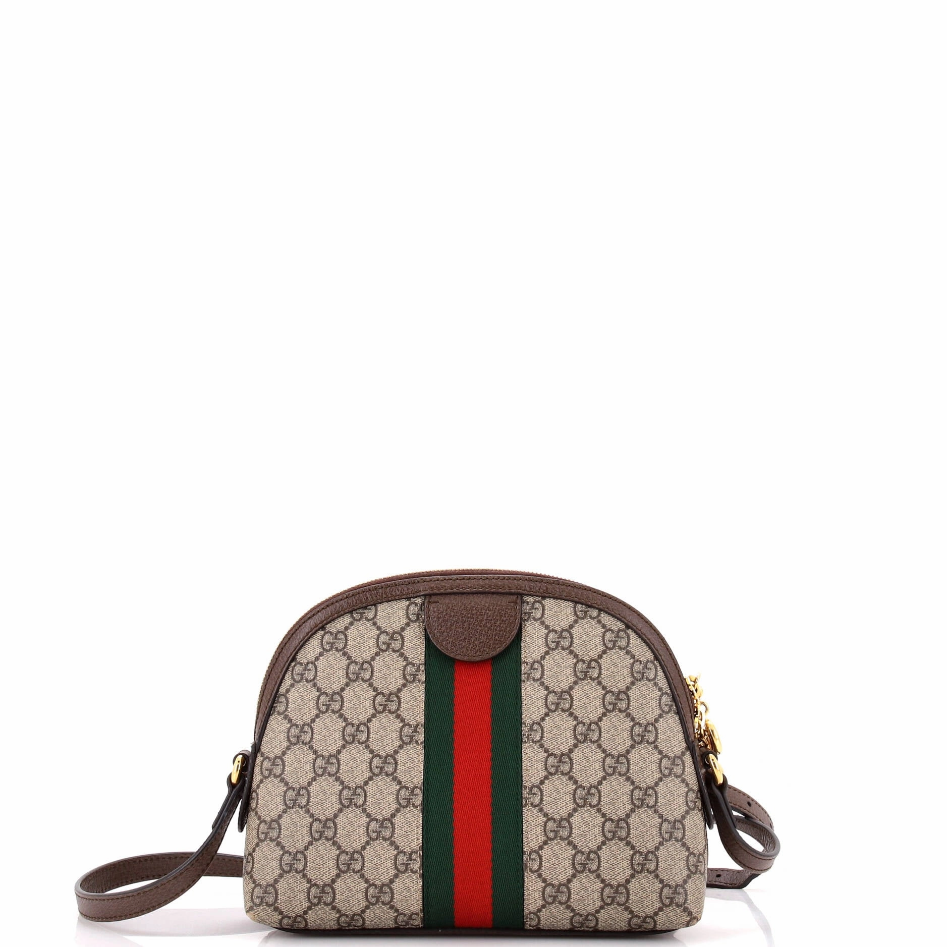 Ophidia Dome Shoulder Bag GG Coated Canvas Small