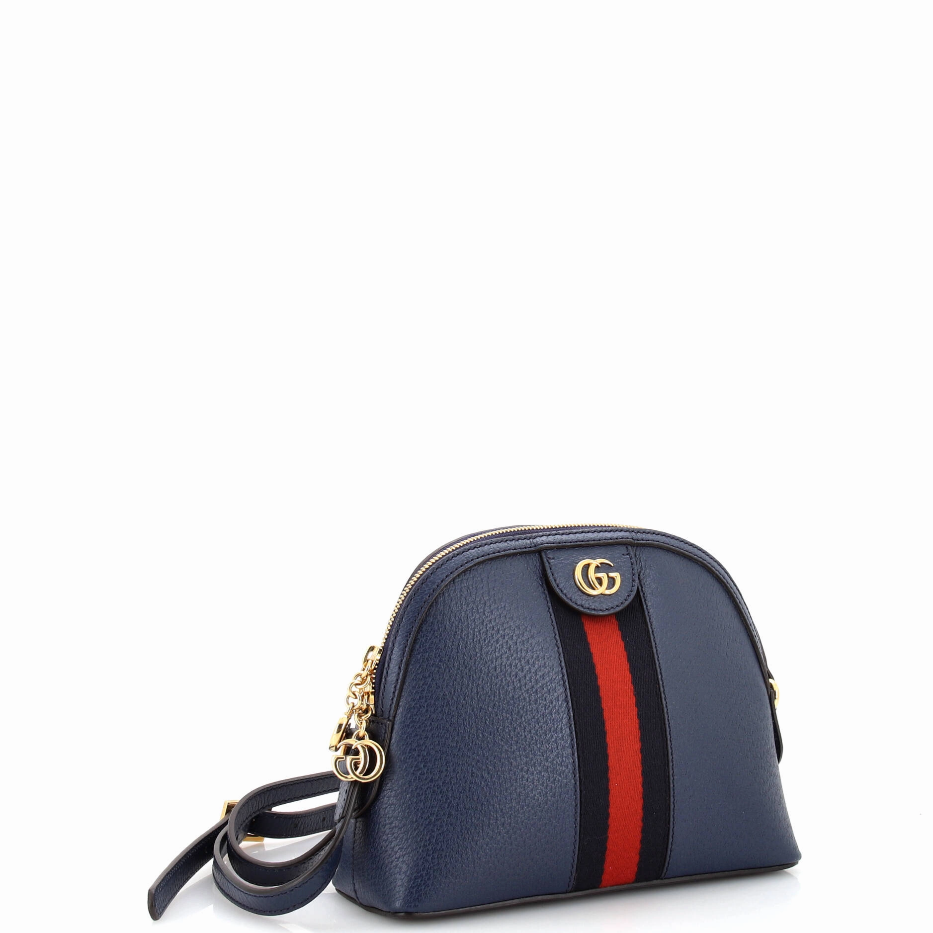 Ophidia Dome Shoulder Bag Leather Small