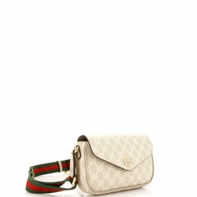 Ophidia Envelope Flap Shoulder Bag GG Coated Canvas Mini