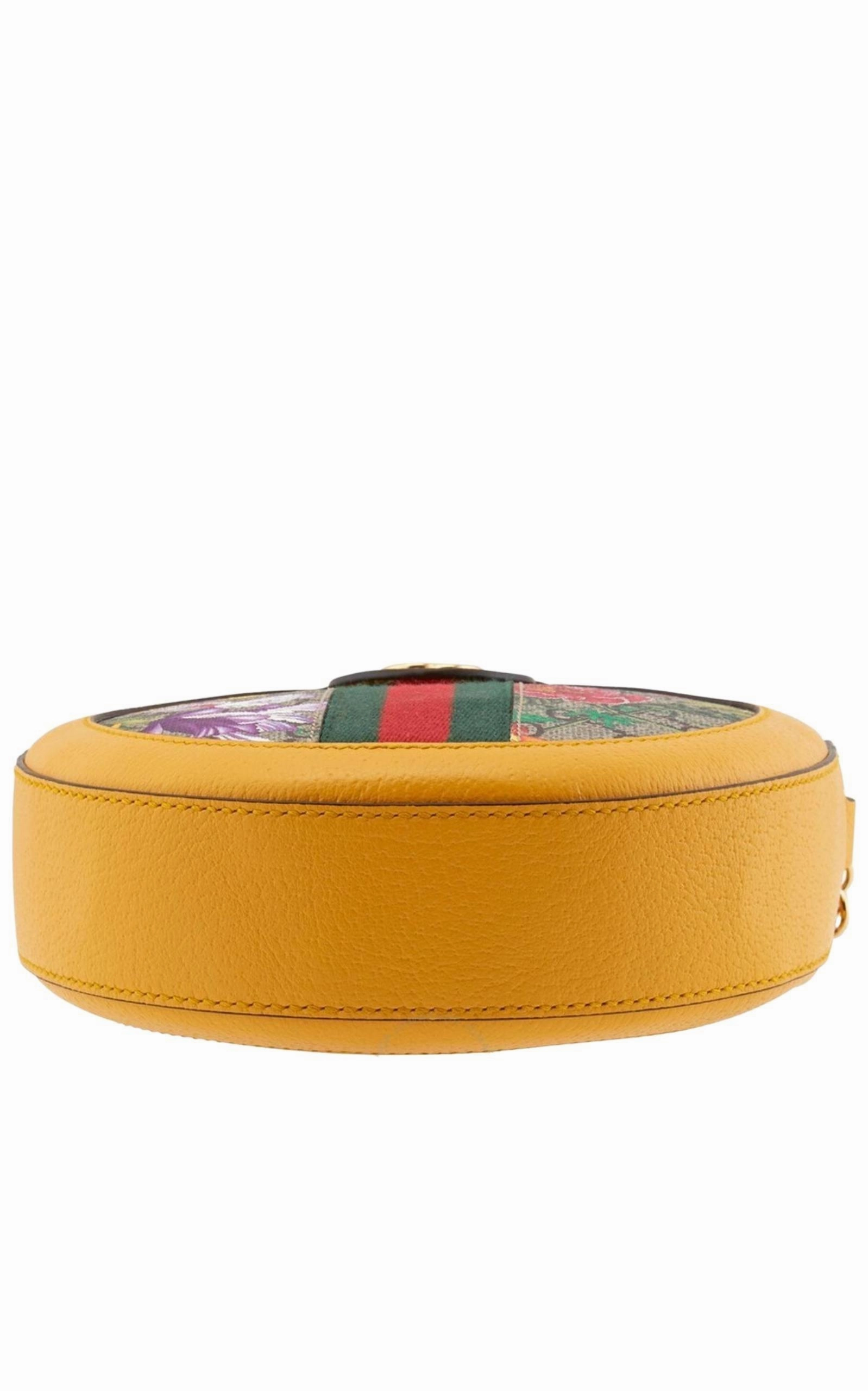 Ophidia GG Flora Round Shoulder Bag