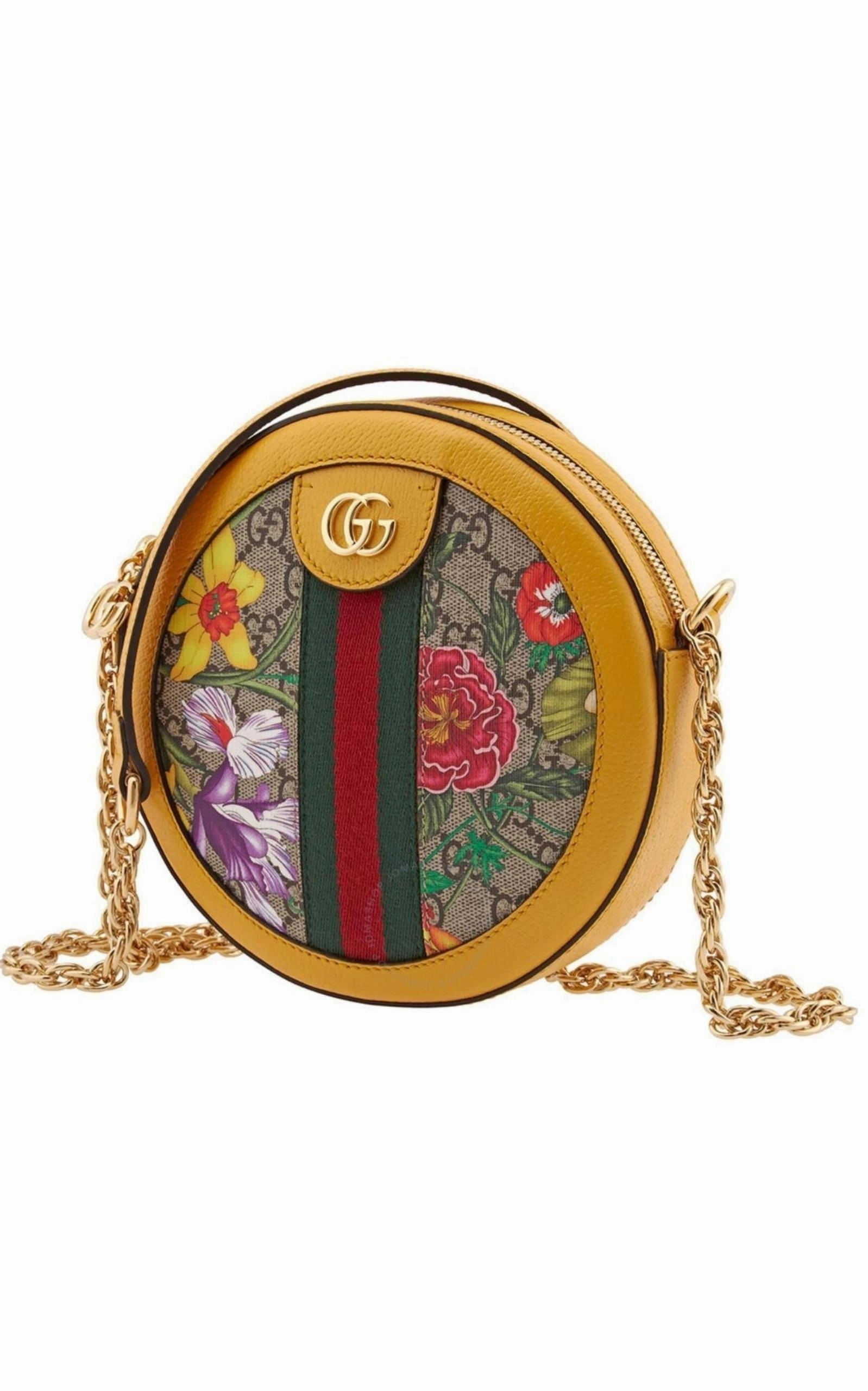 Ophidia GG Flora Round Shoulder Bag