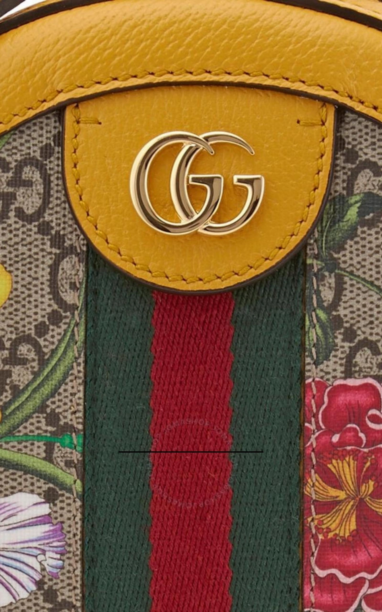 Ophidia GG Flora Round Shoulder Bag