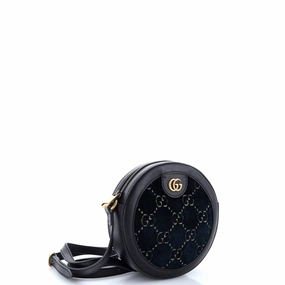 Ophidia Round Shoulder Bag GG Velvet Mini