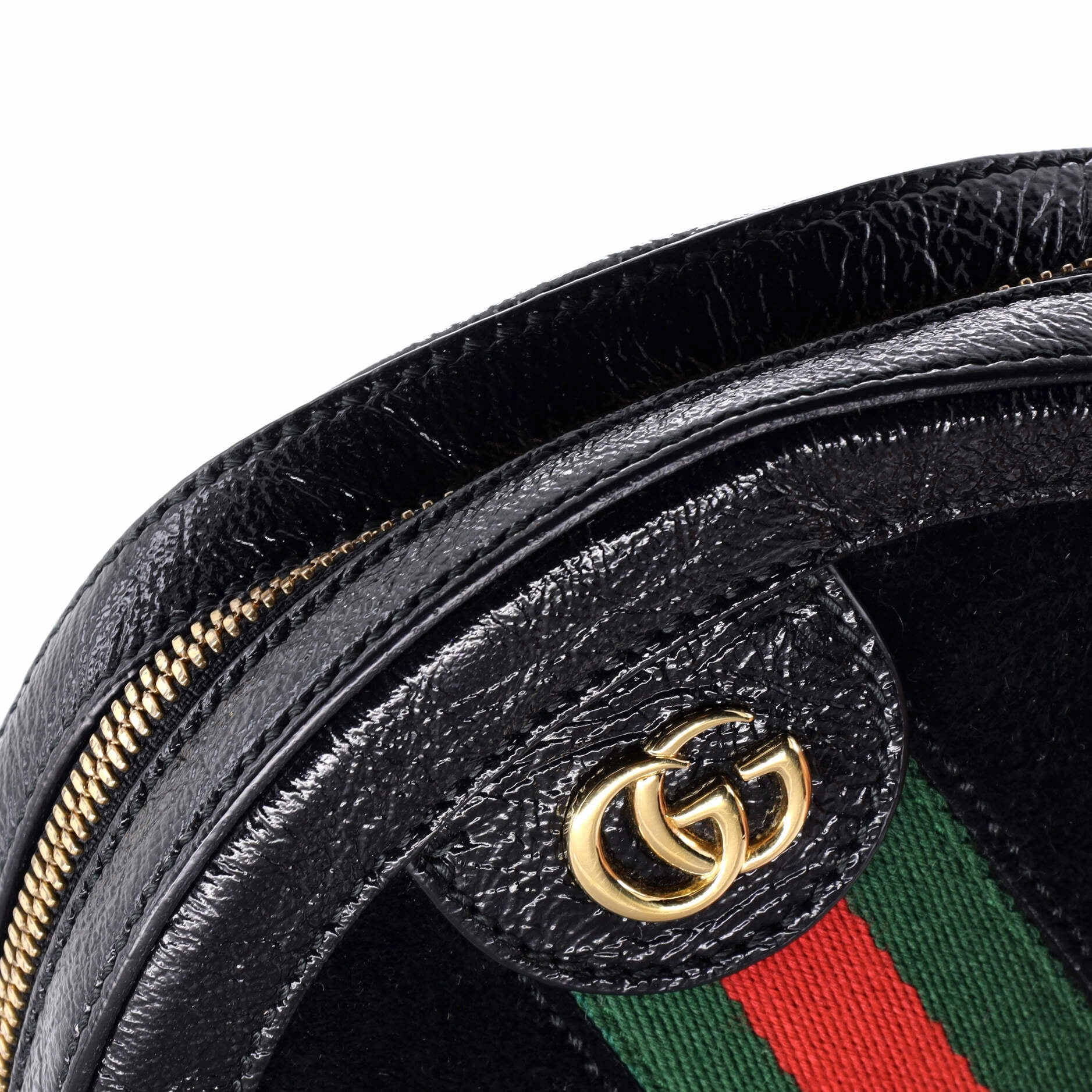 Ophidia Round Shoulder Bag Suede Mini