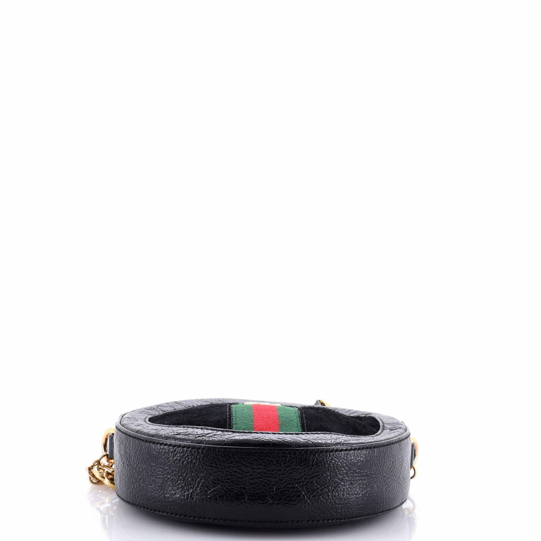 Ophidia Round Shoulder Bag Suede Mini