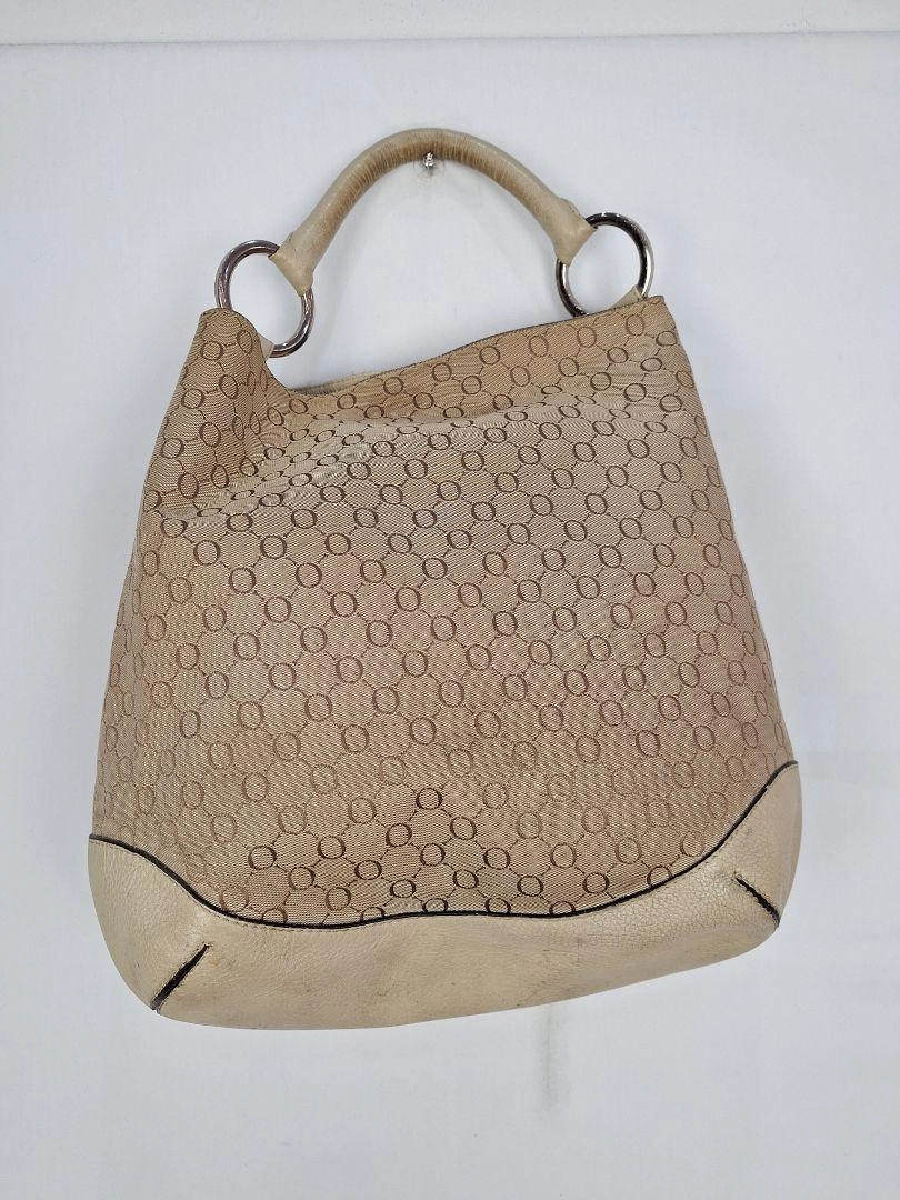 Oroton Cream Leather Hobo Style Bag Size None