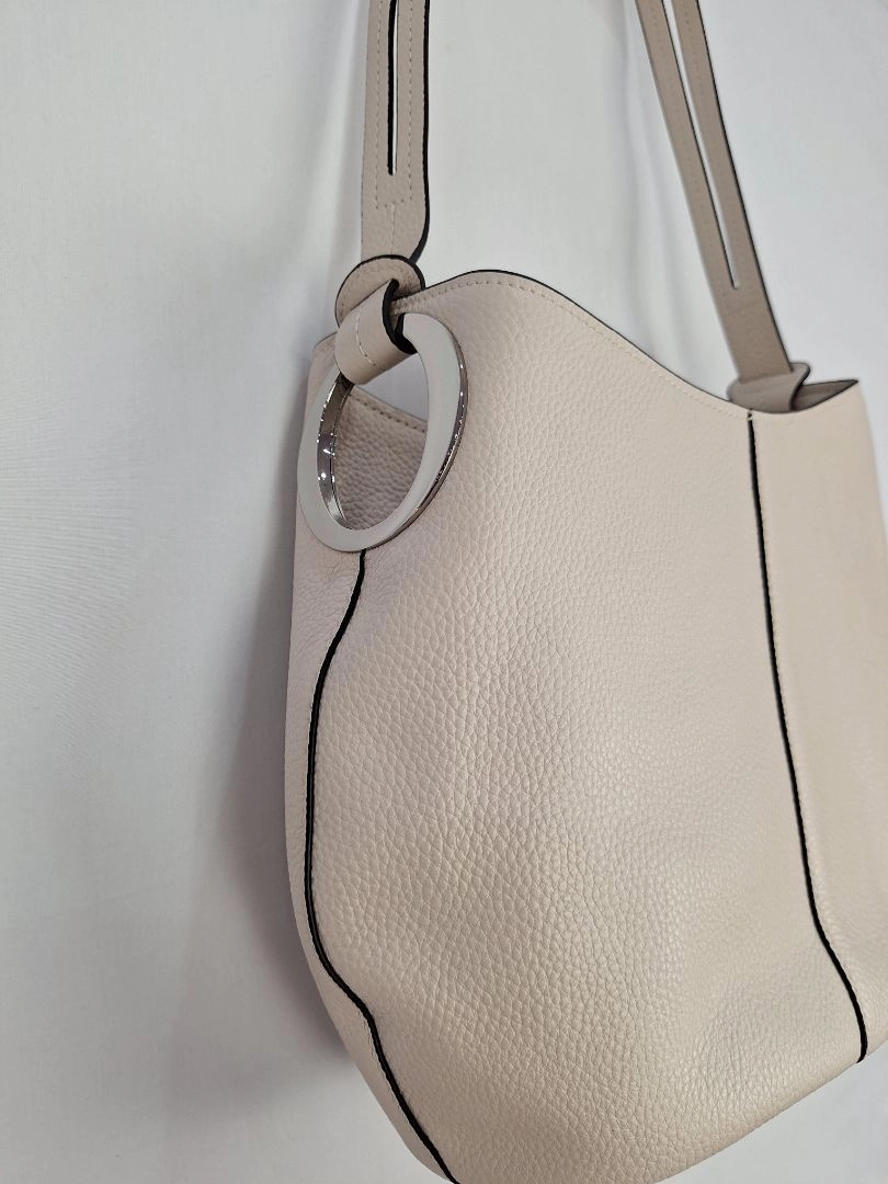 Oroton Pearl Pebble Leather Mini Hobo Bag