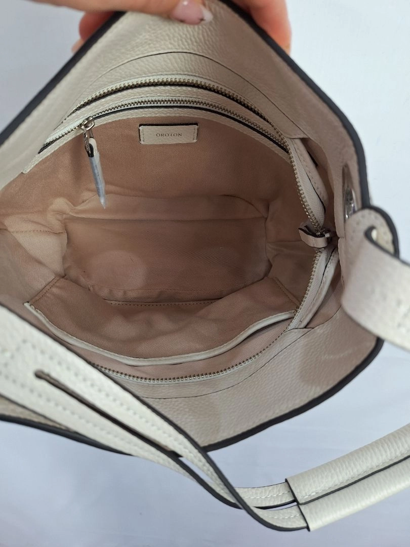 Oroton Pearl Pebble Leather Mini Hobo Bag