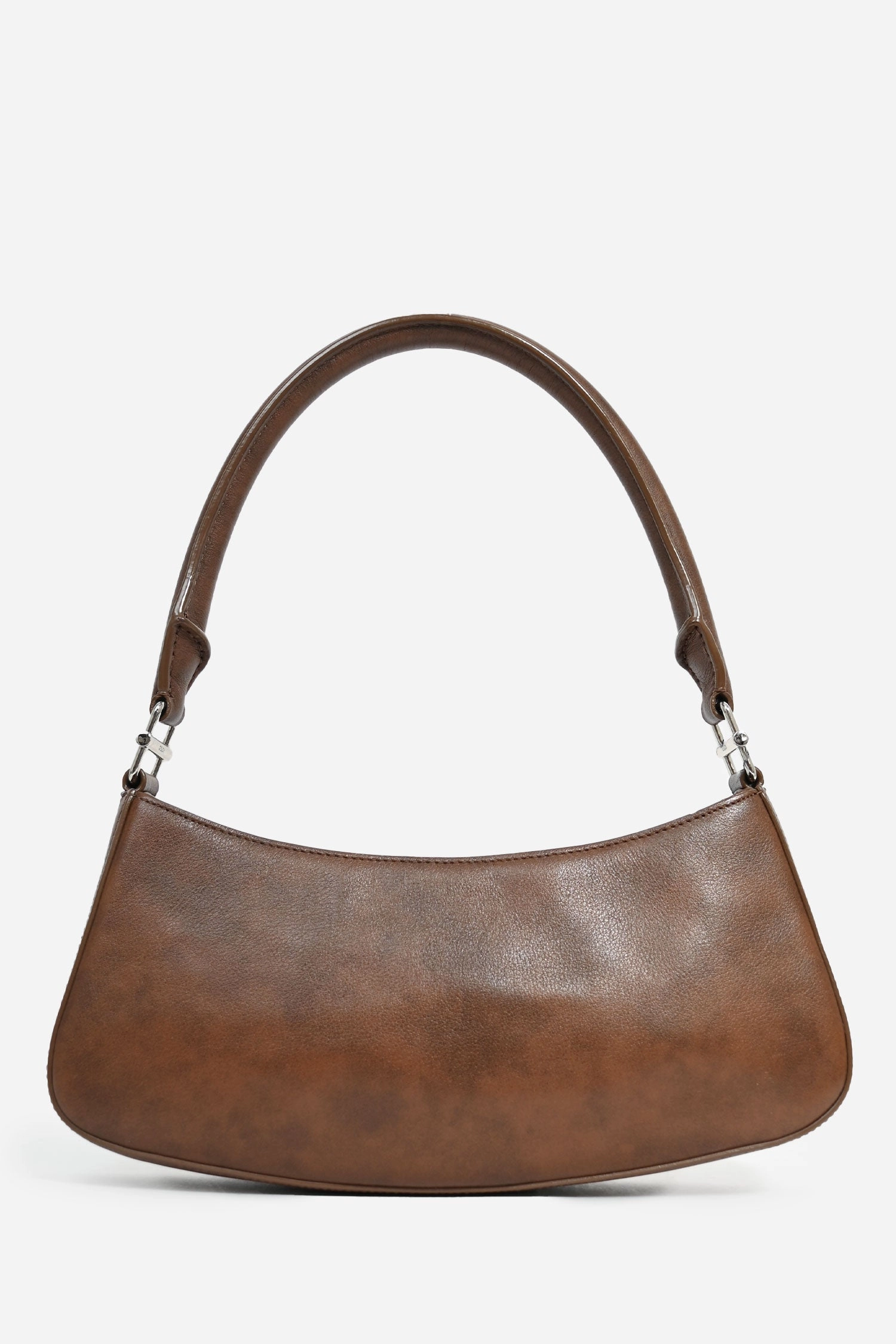 Osoi Brown Leather Buckle Shoulder Bag