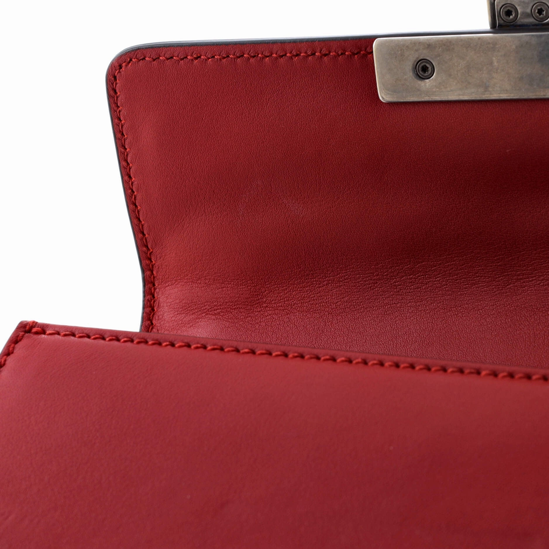 Padlock Shoulder Bag Embellished Leather Small
