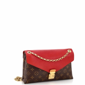 Pallas Chain Shoulder Bag Monogram Canvas and Calfskin