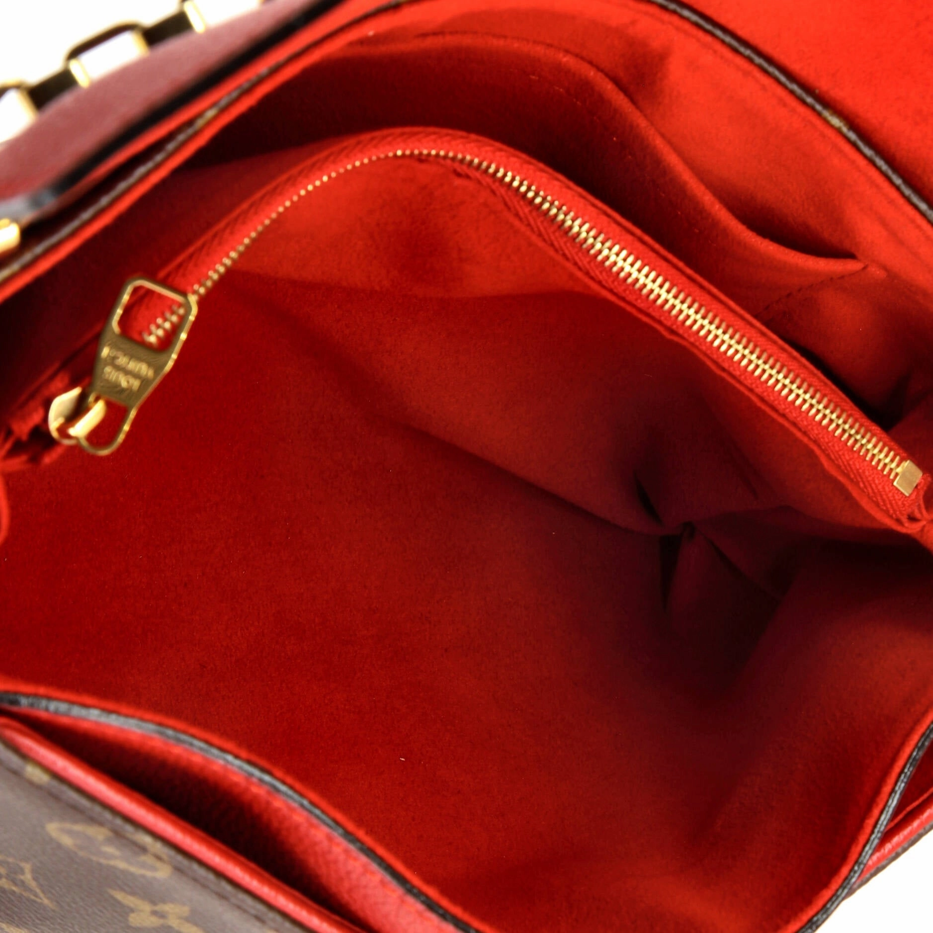 Pallas Chain Shoulder Bag Monogram Canvas and Calfskin