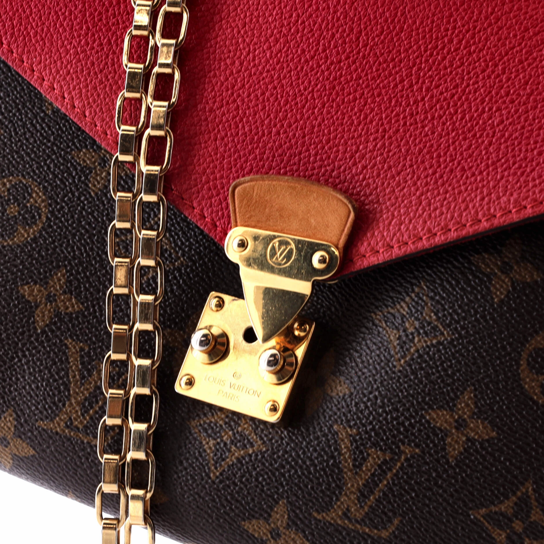 Pallas Chain Shoulder Bag Monogram Canvas and Calfskin