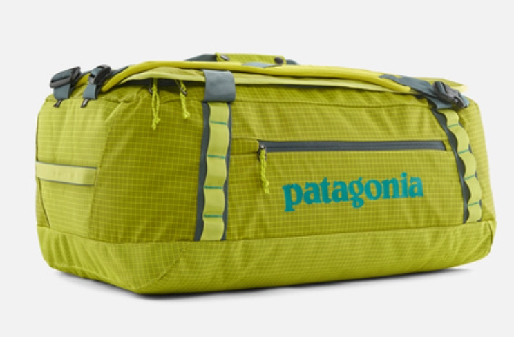Patagonia Matte Black Hole 55L Duffle Bag