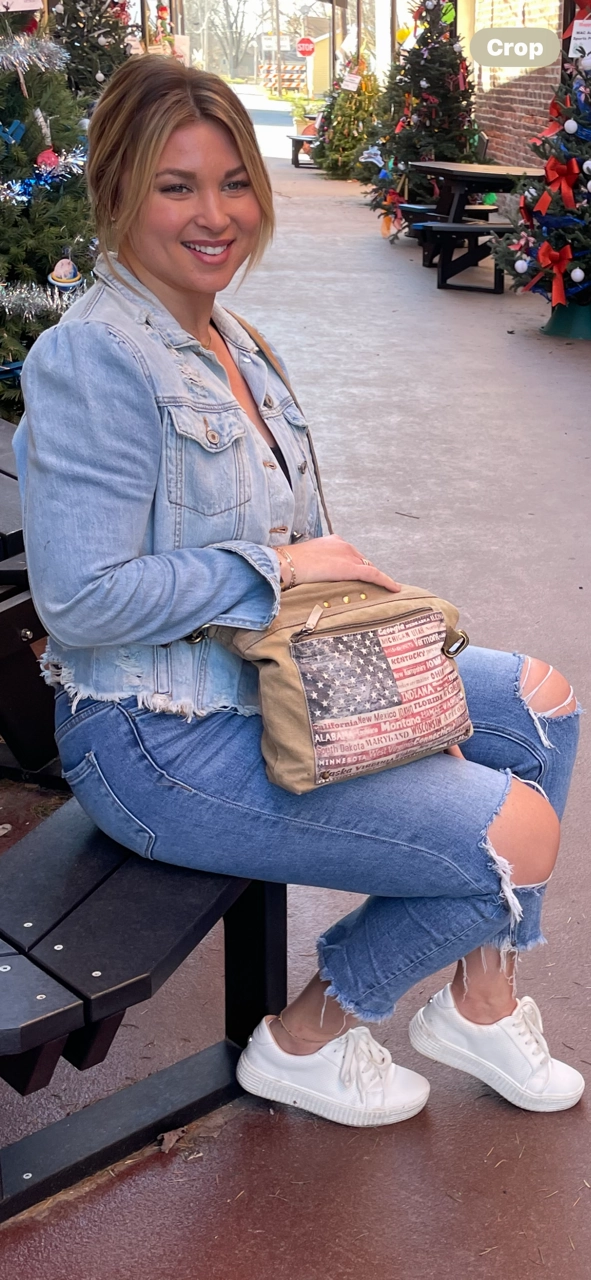 Patriotic Purse American Flag State Crossbody  ~ Show Your Pride and Carry it With YOU!