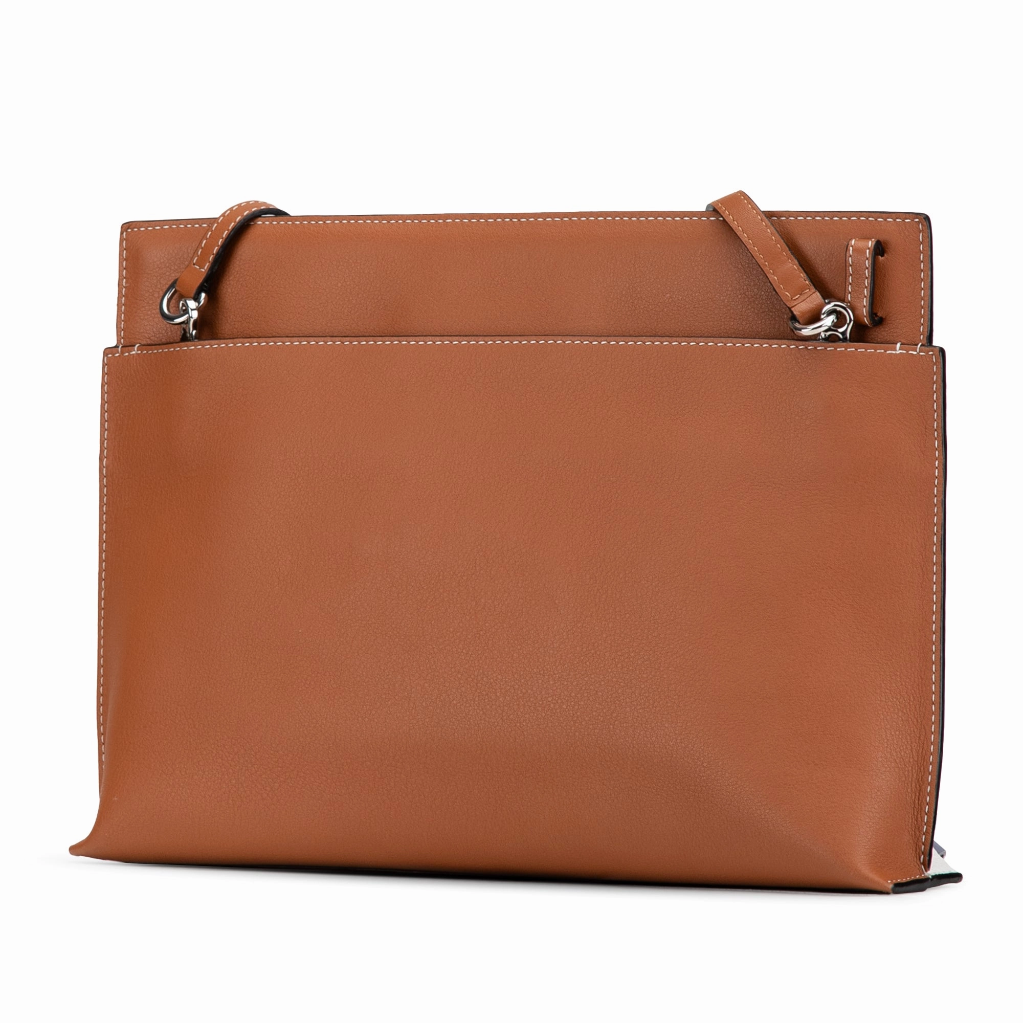 Paulas Ibiza Leather Fringe T Pouch Crossbody